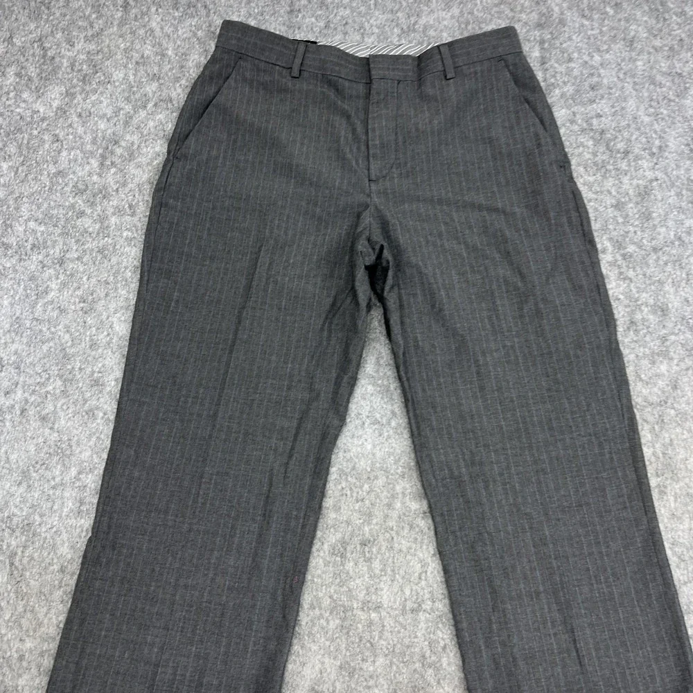 Banana Republic Pants Mens 30x32 Gray Stripe Classic Dress‎ Office FIT30x30.5